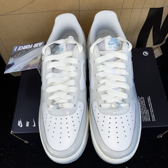 NEW Nike Air Force 1 \'07 White/Photon Dust/Sail Patent IH4461 100  Size 13 main image 6